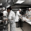 Busy Students in Cooking Classroom