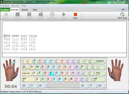 Free Download  KeyBlaze Typing - Software latihan mengetik dengan 10 jari 