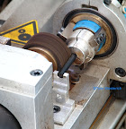 Inkfeed production no. 2 The overflow chambers are cut by an array of cutting discs. Inkfeed production no. 2 The overflow chambers are cut by an array of cutting discs.