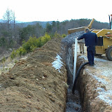 Landfill Gas Vent trench installation