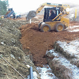 Landfill Gas Vent trench installation Landfill Gas Vent trench installation