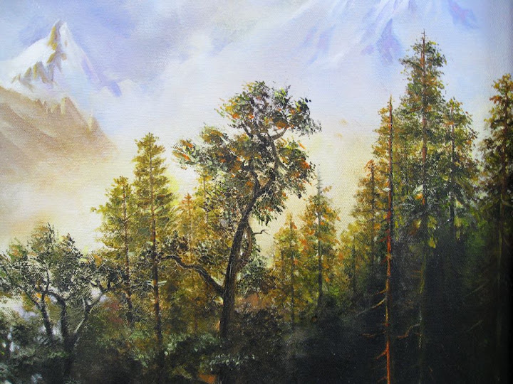 Albert Bierstadt - The Sierra Nevada in California copy