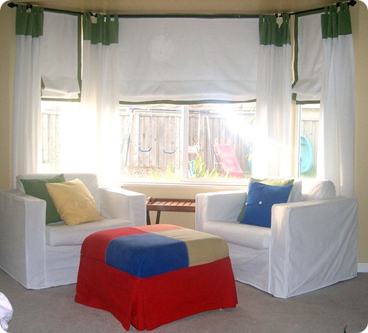 bay windows in old house