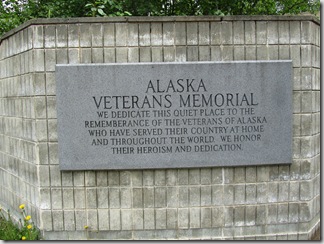 This memorial stood in a spot where you could view Mt. McKinley on a clear day.  Appropriately placed!!