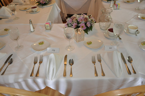 The couple's place setting.