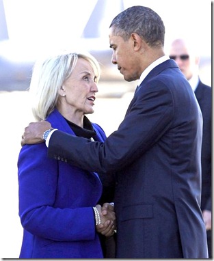 Jan Brewer & Barack Obama