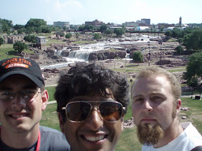 Jason, Ram and Ben with Sioux Falls background