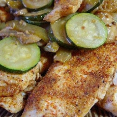 Spicy Tilapia With Mushrooms and Zucchini