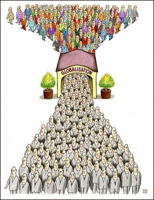 visão negativa . globalizacao