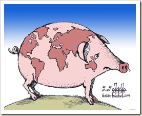 globe flu medo mundial peste suína