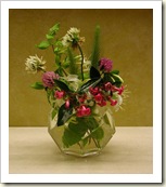 Dodecaedro jarra flores silvestres