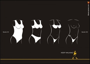 Keep Walking a evolução do fato banho feminino