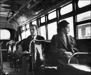 Rosa Parks on the bus