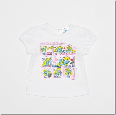 Baby Smurf Print Shirt - HKD 99