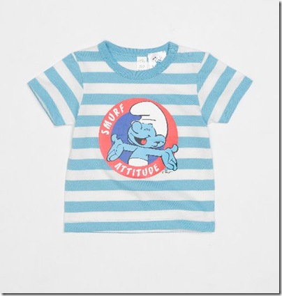 Baby Smurf Print Shirt 03 - HKD 119