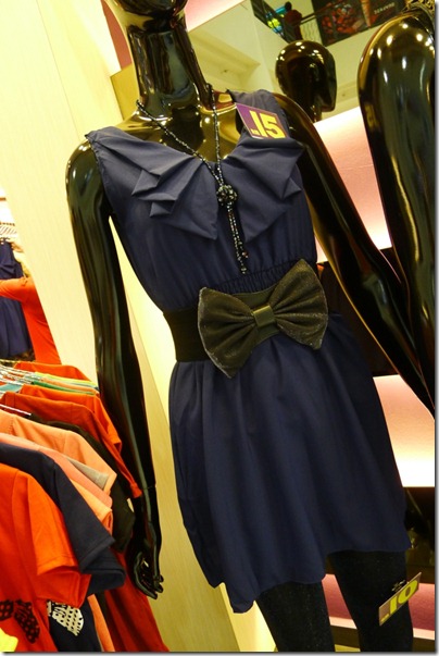 navy blue mini dress