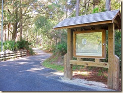 Sign and road