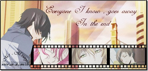  : Code Geass , Lelouch : Everone I Know , Goes away .. In the end,