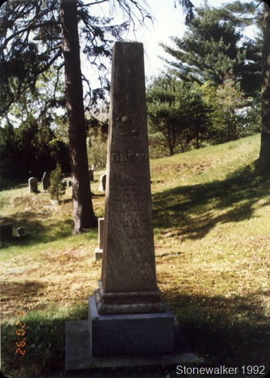 Drew monument Oak Grove Cemetery Plymouth Massachusetts