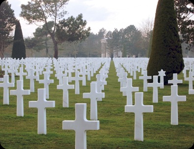 US cemetery, Colleville-sur-Mer, Calvados, Normandy rows