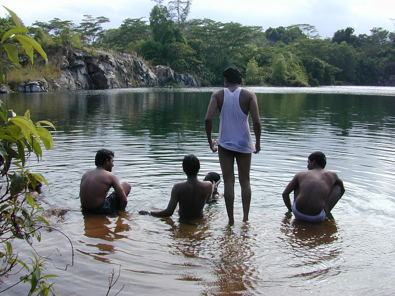 Swimming in quarries is not allowed