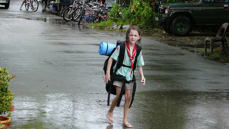Wet little girl
