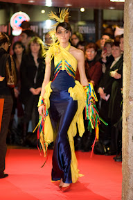 D&eacute;fil&eacute; de robe du cr&eacute;ateur Nicolas Fafiote pour l'ouverture du festival "D'un monde &agrave; l'autre"....