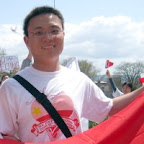 me in the rally for supporting Beijing Olympic