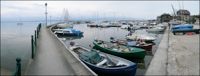 Panoramique du port de Nernier