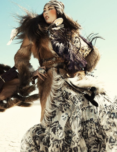 Liu Wen by Greg Kadel in Wild Dreams - Vogue Germany Nov 2010 - 6