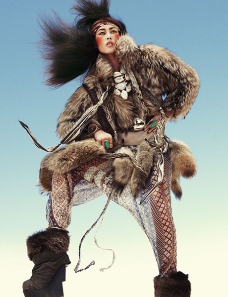 Liu Wen by Greg Kadel in Wild Dreams - Vogue Germany Nov 2010 - 11