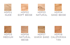 nyx hd foundation swatches