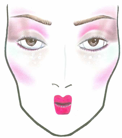 Face Charts Mac Cosmetics Mac Cosmetics Quite Cute Collection Quite Cute Face Chart Mystical Make Up And Beauty