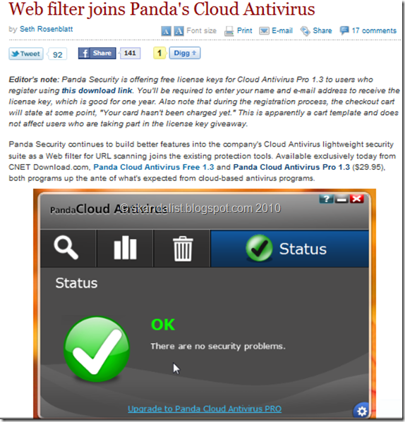 Panda Cloud Antivirus Pro Edition