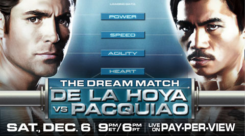 Pacquiao vs De La Hoya - Live Pay Per View Tickets Schedules - United States