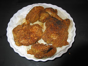 Homemade Fried Chicken served on Emile Henry platter