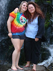 Darion and Laura in front of the waterfall