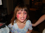 Missy giving her vampire face