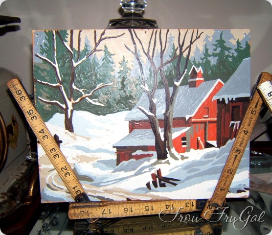 paint by numbers winter scene