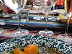 Lunch is on at the western themed Schramsberg party.