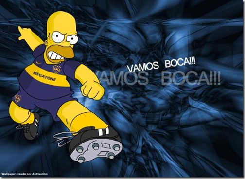boca Homero Simpson Futbol