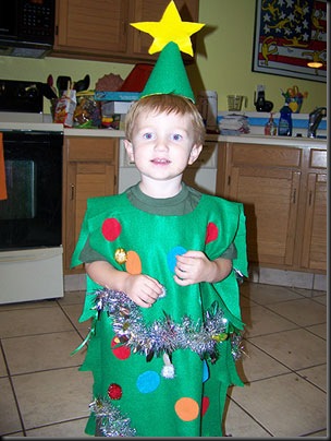Todo Halloween: Disfraz casero de árbol de navidad
