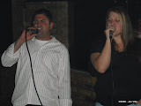 Jason and Meagan singing Karaoke