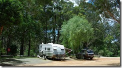 Nannup Caravan Park, on the banks of the Blackwood River, Western Australia
