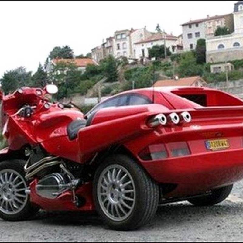 Необычный Ferrari Car-Motorcycle