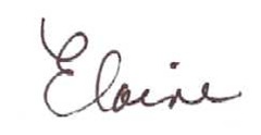 elaine signature