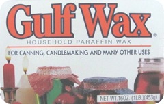 Jellied cranberry sauce Parafin wax Jellied cranberry sauce Parafin wax