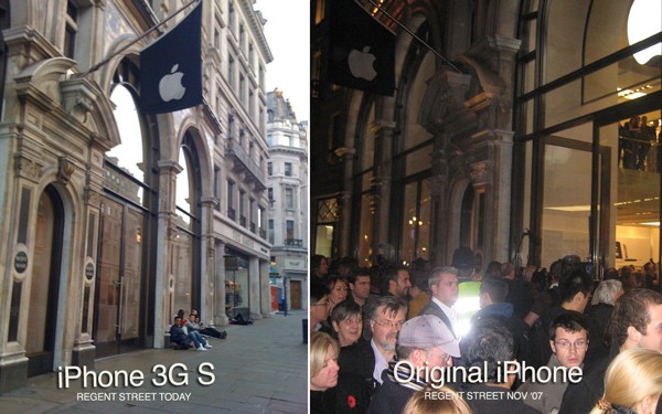 iPhone 3G S at Regent Street