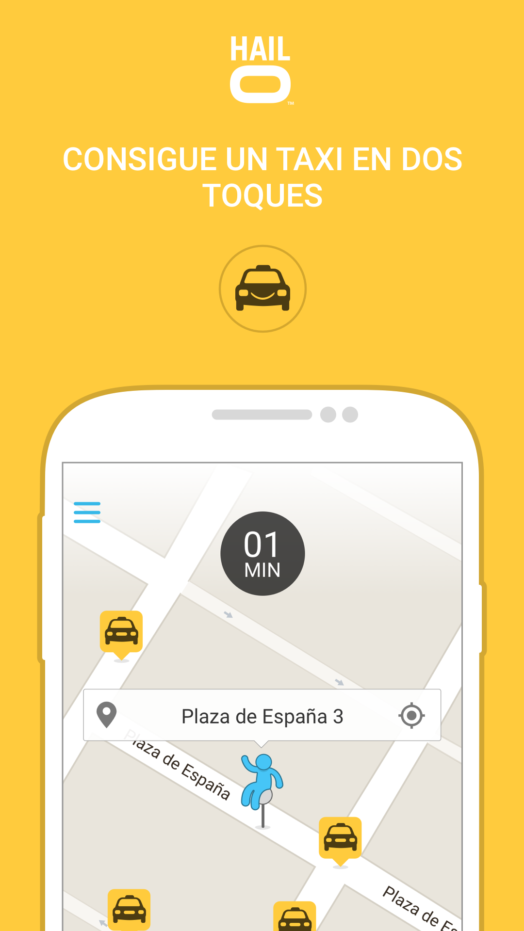 Android application Hailo - The Taxi App screenshort