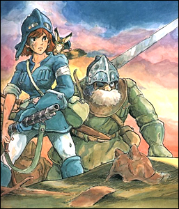 Ilustração para o mangá Nausicaä